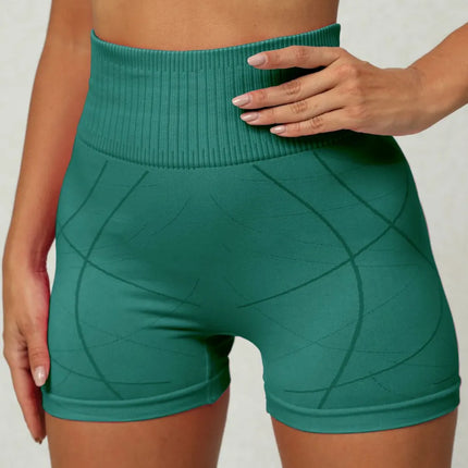 Shorts deportivos de nylon y spandex color Hot Pink