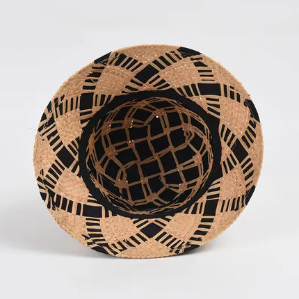 Sombrero de paja plegable para mujer, elegante y funcional