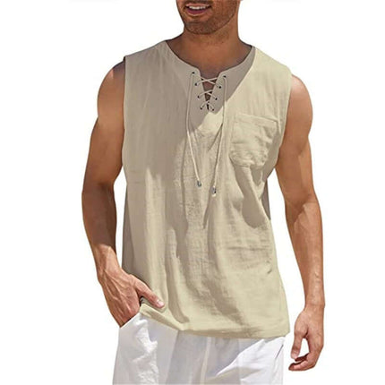 Camiseta sin mangas en algodón suave para hombre