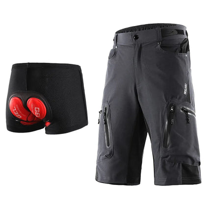 Pantalones cortos para Ciclismo MTB - Descenso color Gris con Culotte
