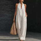 Vestido de verano escote en V para mujer sin mangas