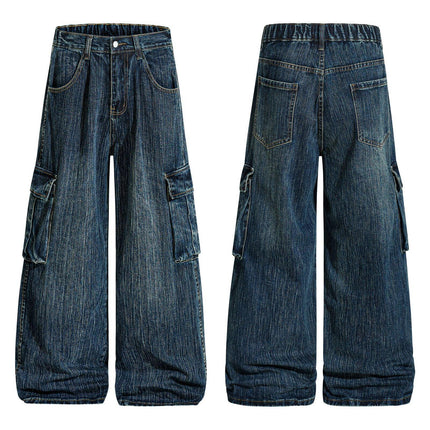 Pantalones vaqueros cargo, estilo retro americano