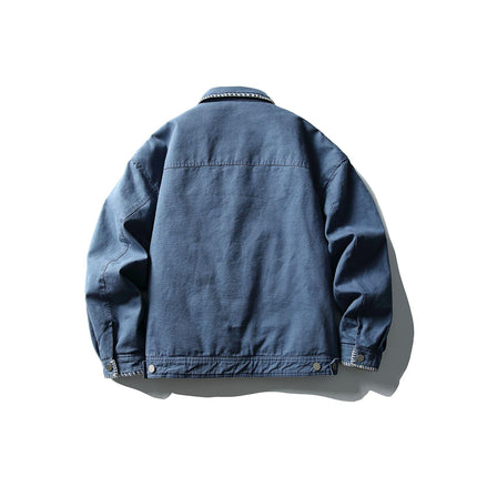 Chaqueta Denim Azul de Hombre - Estilo Retro Urbano