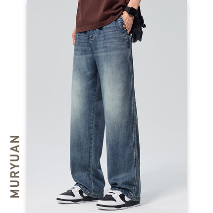 Pantalones de lino para hombre corte recto y ajuste suelto