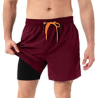 Pantalón de playa 2 en 1 de secado rápido para hombre
