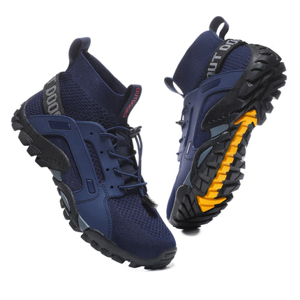 Zapatos de montaña transpirables para hombre en azul oscuro