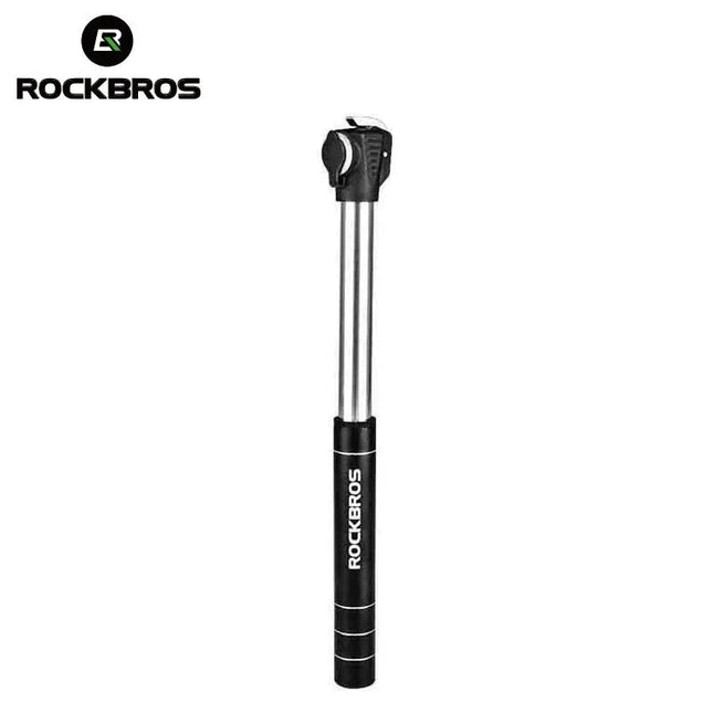 ROCKBROS Bicycle Pump Mini Portable Light Aluminum Alloy Bike Pump Air Pump Mountain Cycling Tire Inflator Schrader Presta Valve - tugranalmacen.com