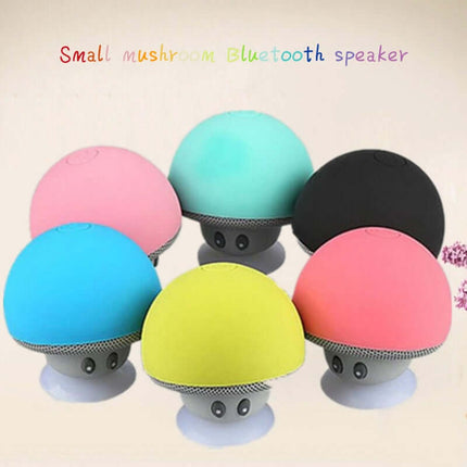 Mini altavoz bluetooth hongo con ventosa de silicona