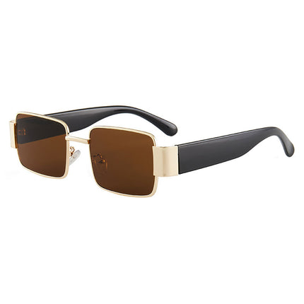 Gafas de sol cuadradas con montura metálica y protección UV