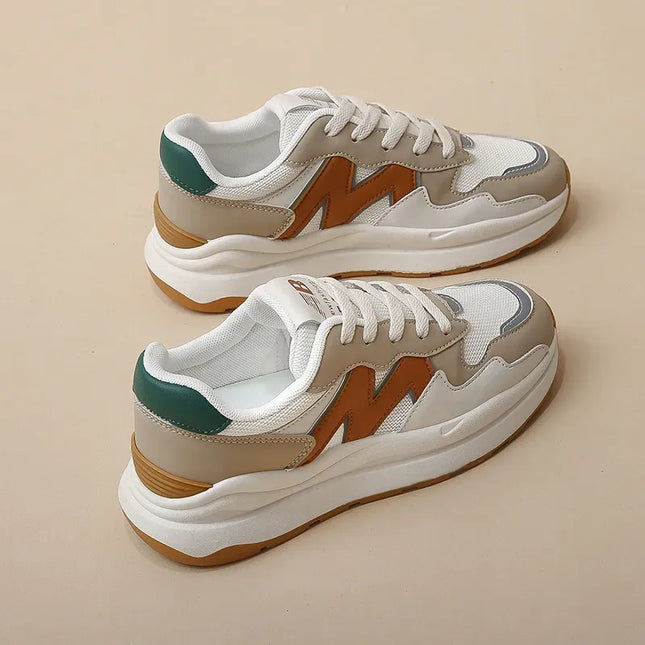 Zapatillas deportivas transpirables de malla con punta redonda - tugranalmacen.com