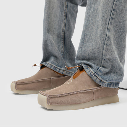 Zapatos de gamuza sin cordones para hombre en varios colores