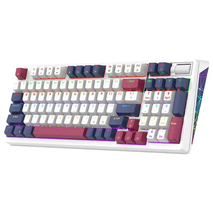 XUNFOX K85 wired mechanical keyboard for esports games, hot swappable desktop computer for office and home use, illuminated USB - tugranalmacen.com