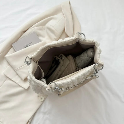 Bubble Textured Tote Bag - tugranalmacen.com