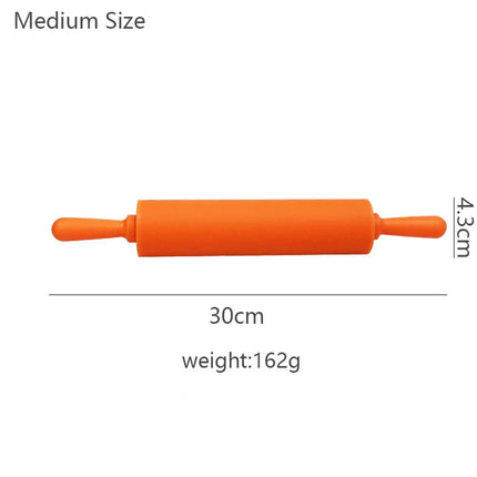 Rodillo de silicona con mango de madera. - tugranalmacen.com