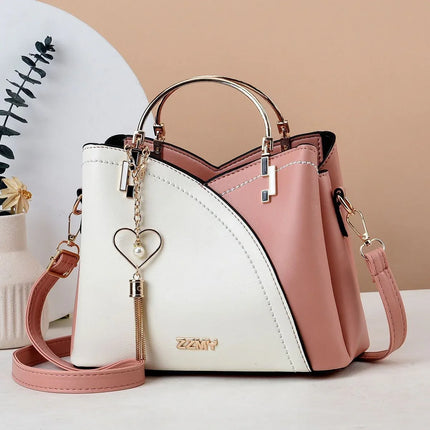 Trendy Handbag Korean Style Color Block Large Capacity Women's Bag Fashion Shoulder Crossbody Bag Wholesale Cross-border Bucket Bag - tugranalmacen.com