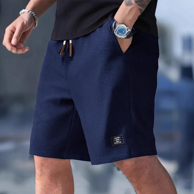Pantalones cortos deportivos de poliéster para hombre, perfectos para viajes