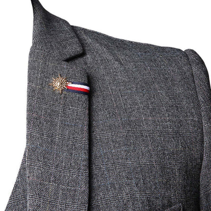 Traje de tres piezas para hombre de corte ajustado