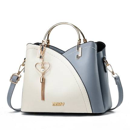 Trendy Handbag Korean Style Color Block Large Capacity Women's Bag Fashion Shoulder Crossbody Bag Wholesale Cross-border Bucket Bag - tugranalmacen.com