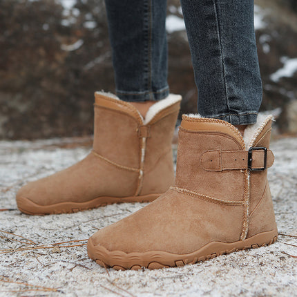 Botas de nieve unisex color camel