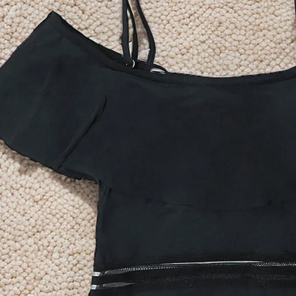 One-Piece Swimsuit Women - One-Shoulder Sexy High-Waist Bikini Swimwear - tugranalmacen.com