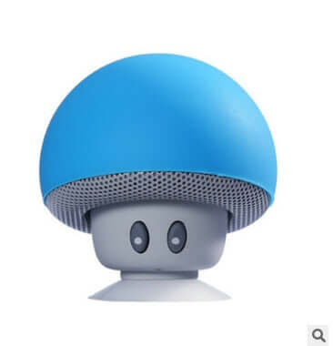 Mini altavoz bluetooth hongo con ventosa de silicona