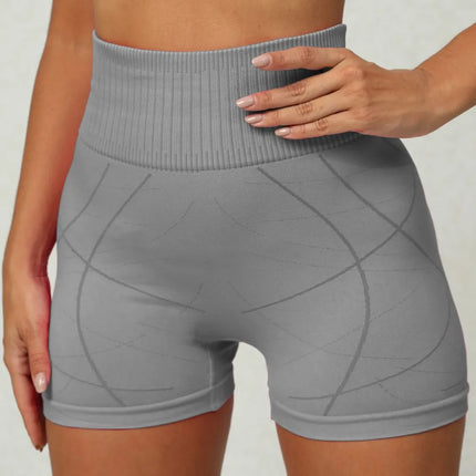Shorts deportivos de mujer con cintura alta y elasticidad
