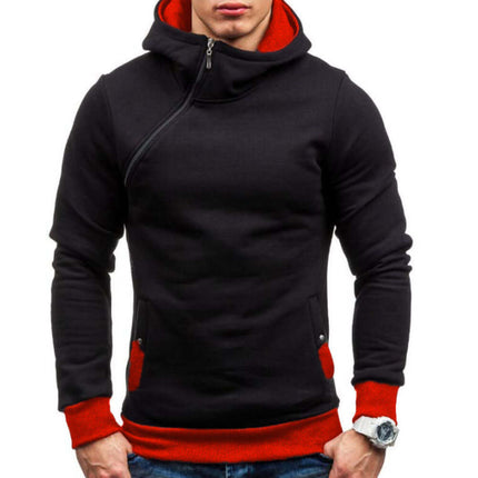 Sudadera con capucha negra para hombre