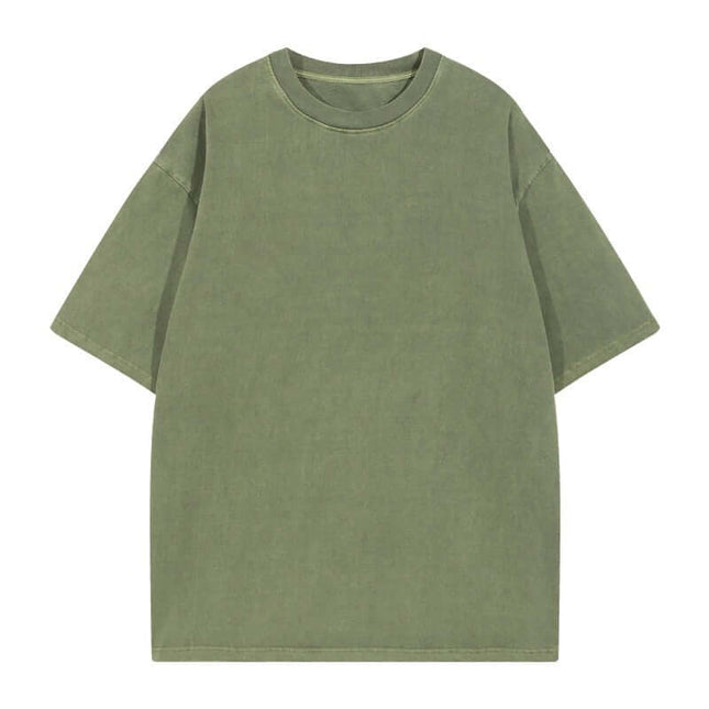 Camiseta de manga corta de algodón puro y transpirable