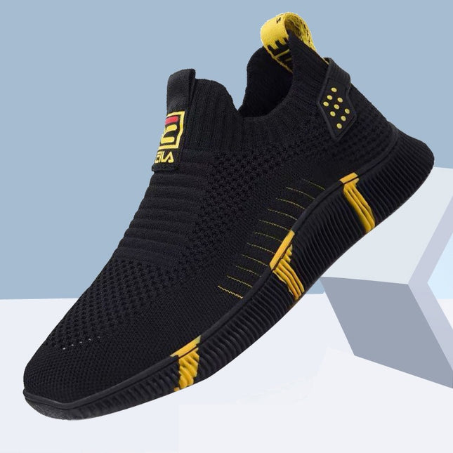 Zapatillas casuales amarillas con cordones