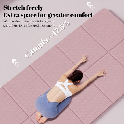 Esterilla de yoga antideslizante plegable para ejercicio y pilates
