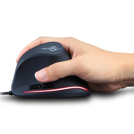 ZELOTES T20 Vertical Mouse Grip Ergonomic Laptop Desktop Wired Mouse - tugranalmacen.com
