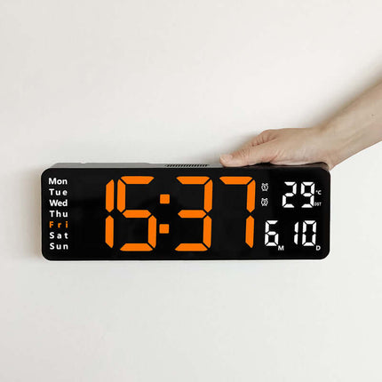 Reloj digital de pared LED de 13 o 16 pulgadas