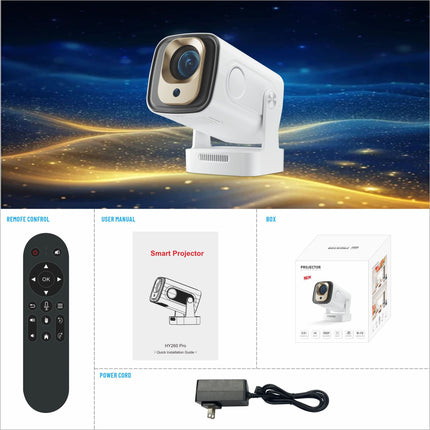 Proyector inteligente 4K Android 11 Hy260Pro H713 en blanco