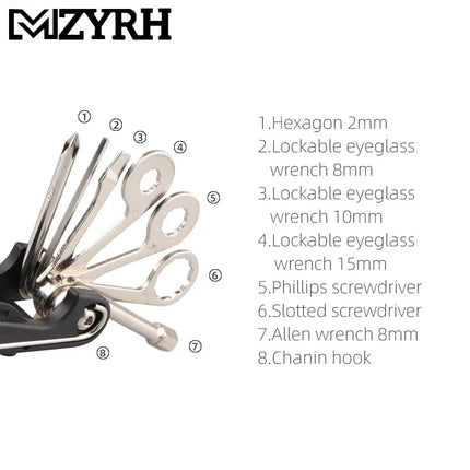 Herramienta Multifunción MZYRH — Kit Compacto para Bicicleta y Reparaciones