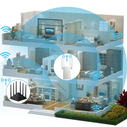Repetidor WiFi de doble banda 1200Mbps para mejorar tu conexión
