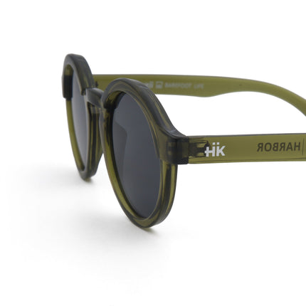 Gafas de sol Hanukeii® Harbor Green / Black con lentes de policarbonato y montura ultraligera.