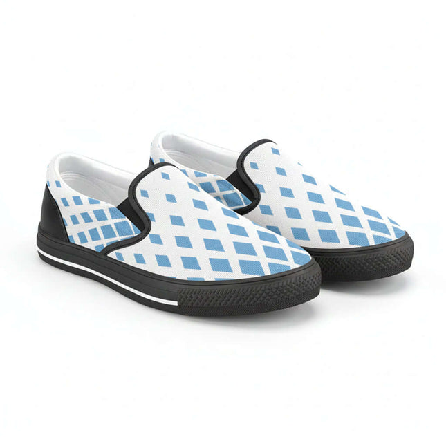 Zapatillas Slip-on de hombre Le Blu azul y blanco