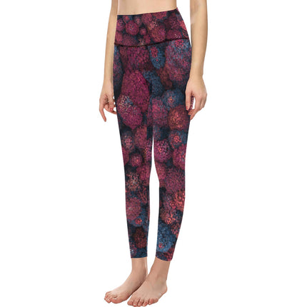 Leggings de Mujer Cintura Alta Estampado Floral Abstracto