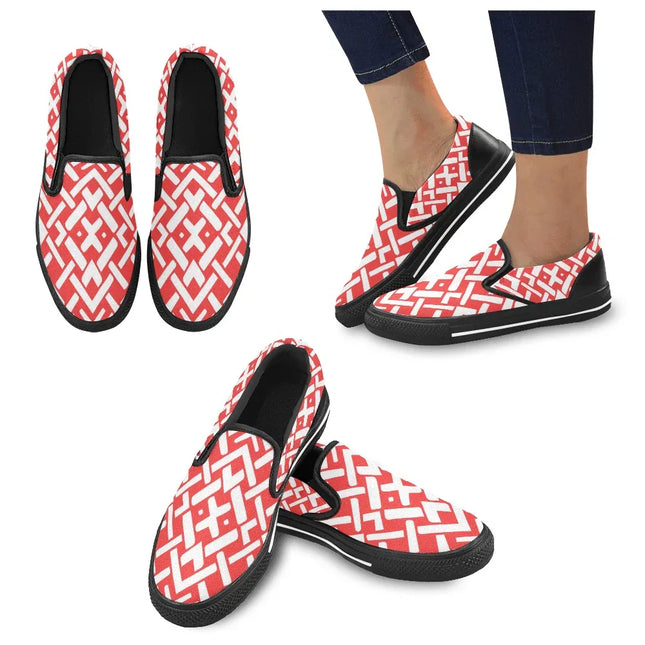 Zapatillas Slip-On Deco Geométrico