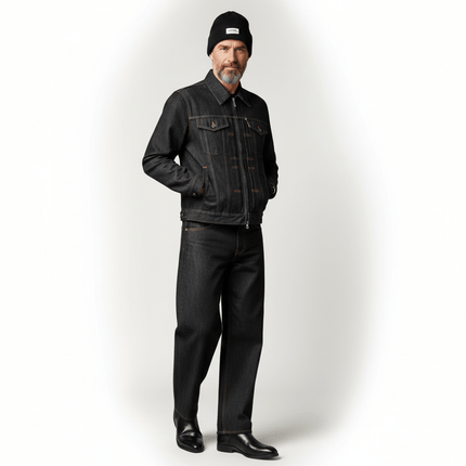 Chaqueta y pantalón vaquero denim negro lavado