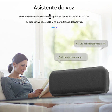 Altavoz Bluetooth 5.0 — Sonido Estéreo 30W, Batería Larga Duración color negro