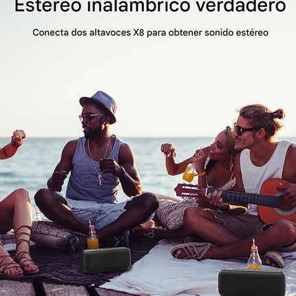 Altavoz Bluetooth 5.0 — Sonido Estéreo 30W, Batería Larga Duración 